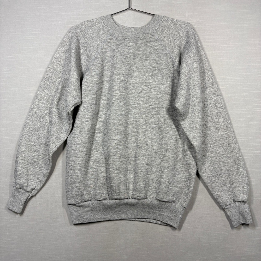 Vintage Raglan Sweatshirt Men Large Gray Kohls Sport Crewneck USA Classic